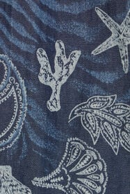 JU Marine-Print Shorts Dark blue UJJ200-DYO39