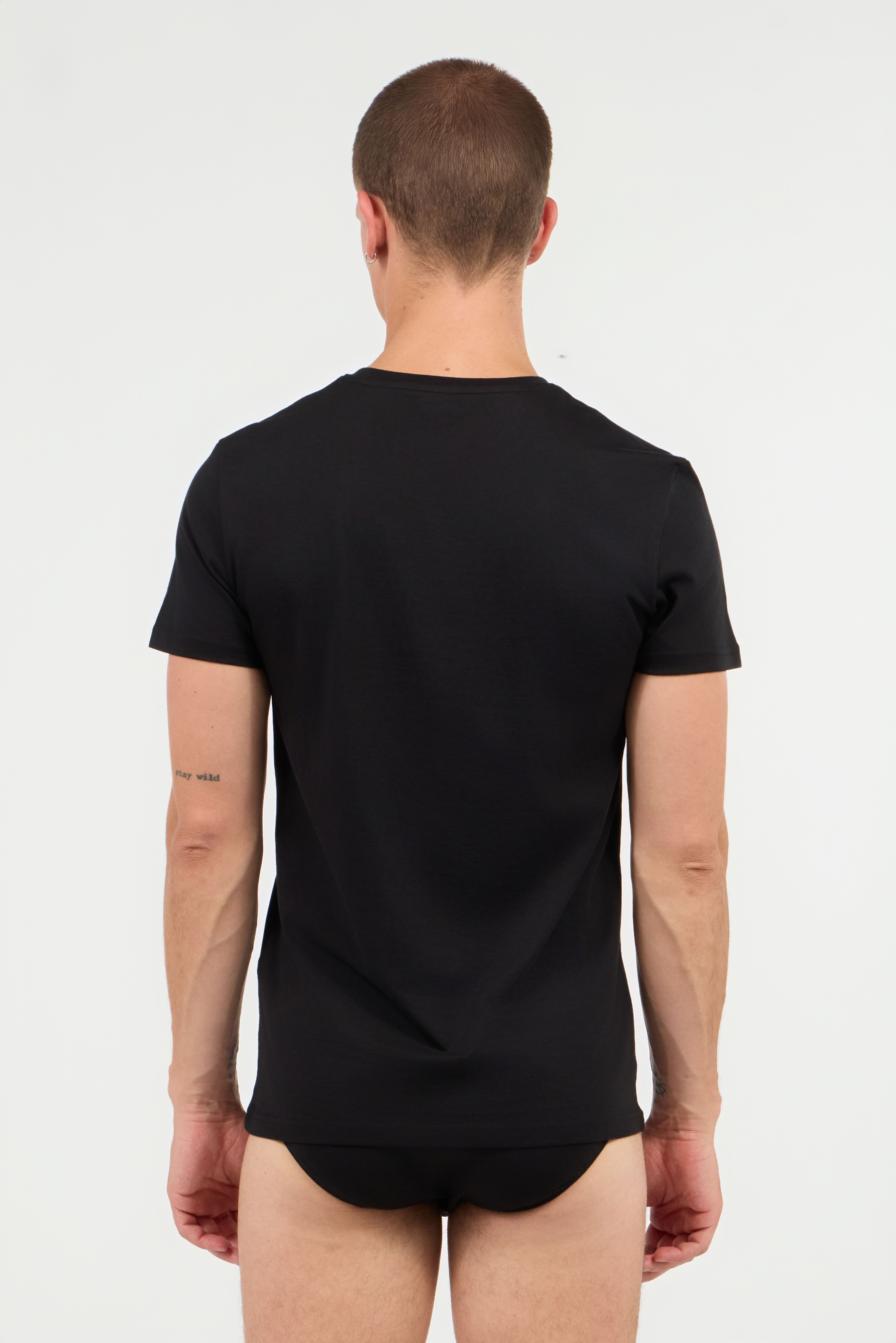JC Black Underwear T-Shirt Two-Pack JC Black Underwear T-Shirt Two-Pack BLACK UFU003-UF095