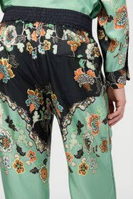 RC Kimono Print Trousers DARK GREEN/BLACK XNT265-4QT25