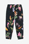JU Pantalon fleuri en coton JU Pantalon fleuri en coton BLACK VJT23B-5OP32