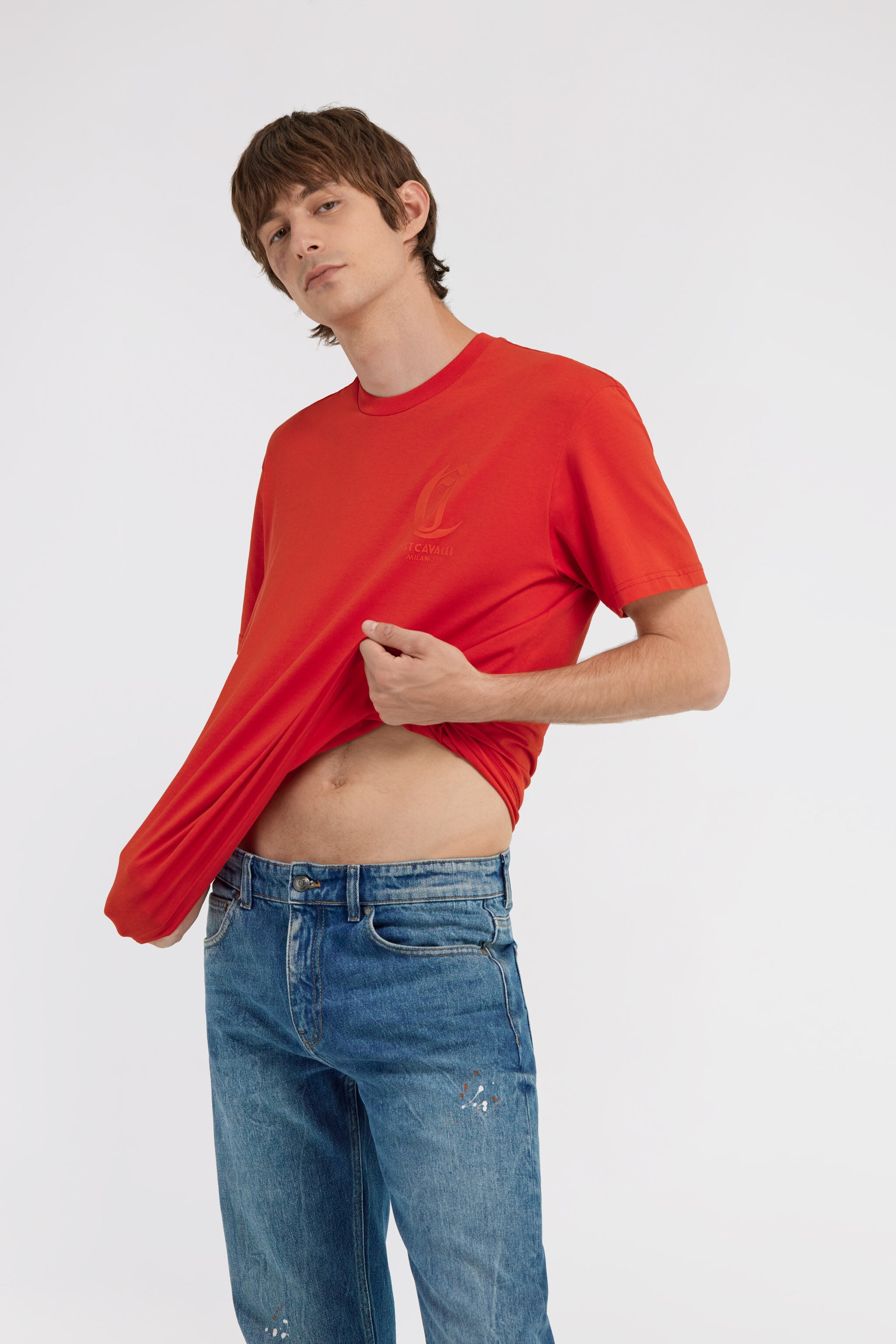 JC Just Cavalli T-shirt JC Just Cavalli T-shirt Rot TFT045-TF062