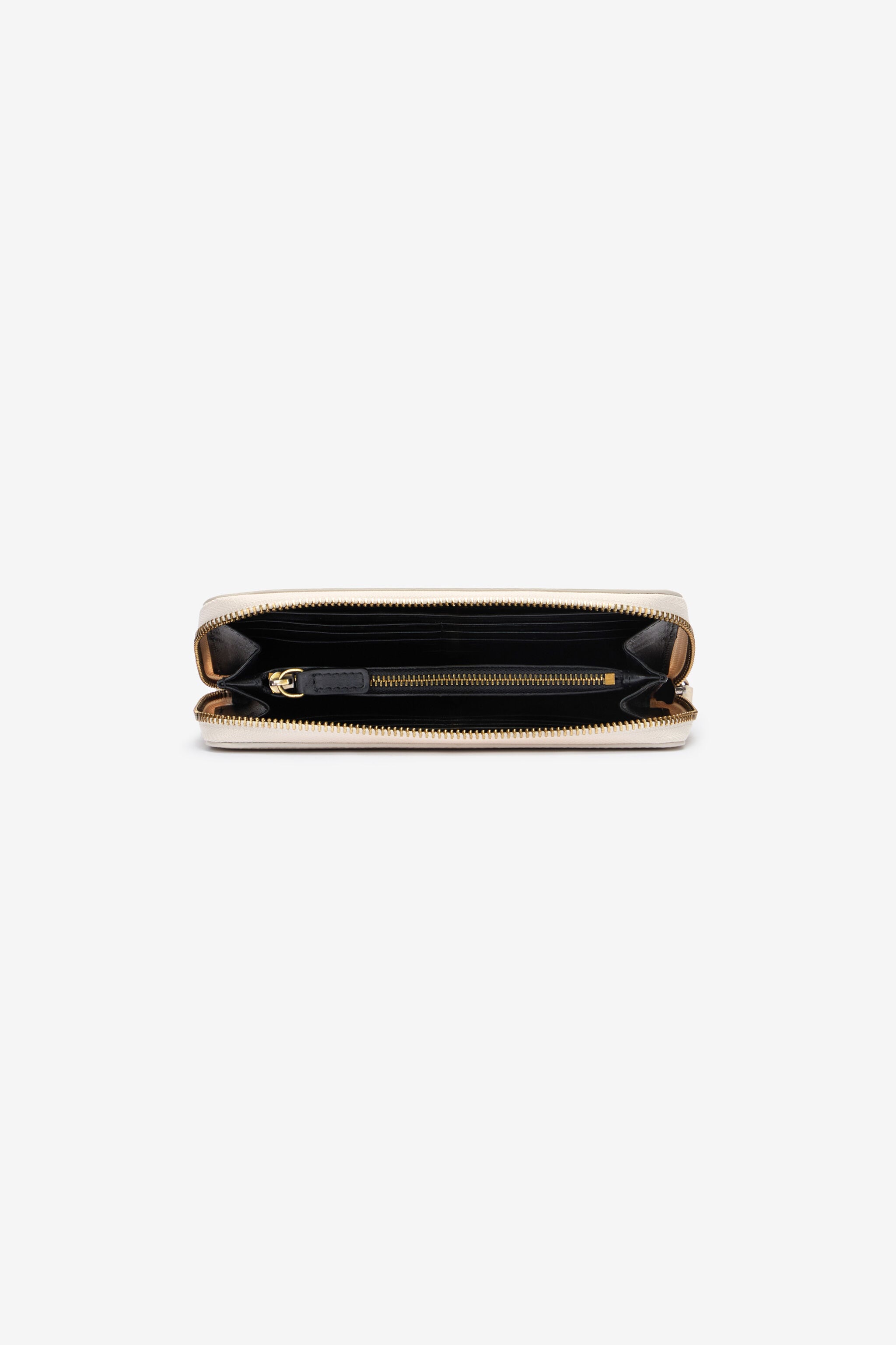 RC Leather Wallet with Monogram RC RC Leather Wallet with Monogram RC Ivory OOA00B-PZ015