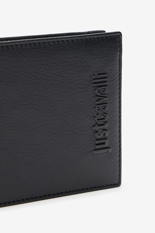 JC Just Cavalli Black Bifold Wallet with Embossed Logo JC Just Cavalli Black Bifold Wallet with Embossed Logo BLACK VFP020-VF576