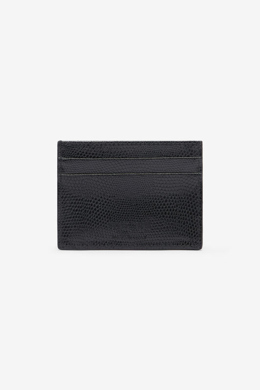 RC Woman Leather Card Case Black OOA00E-PZ015