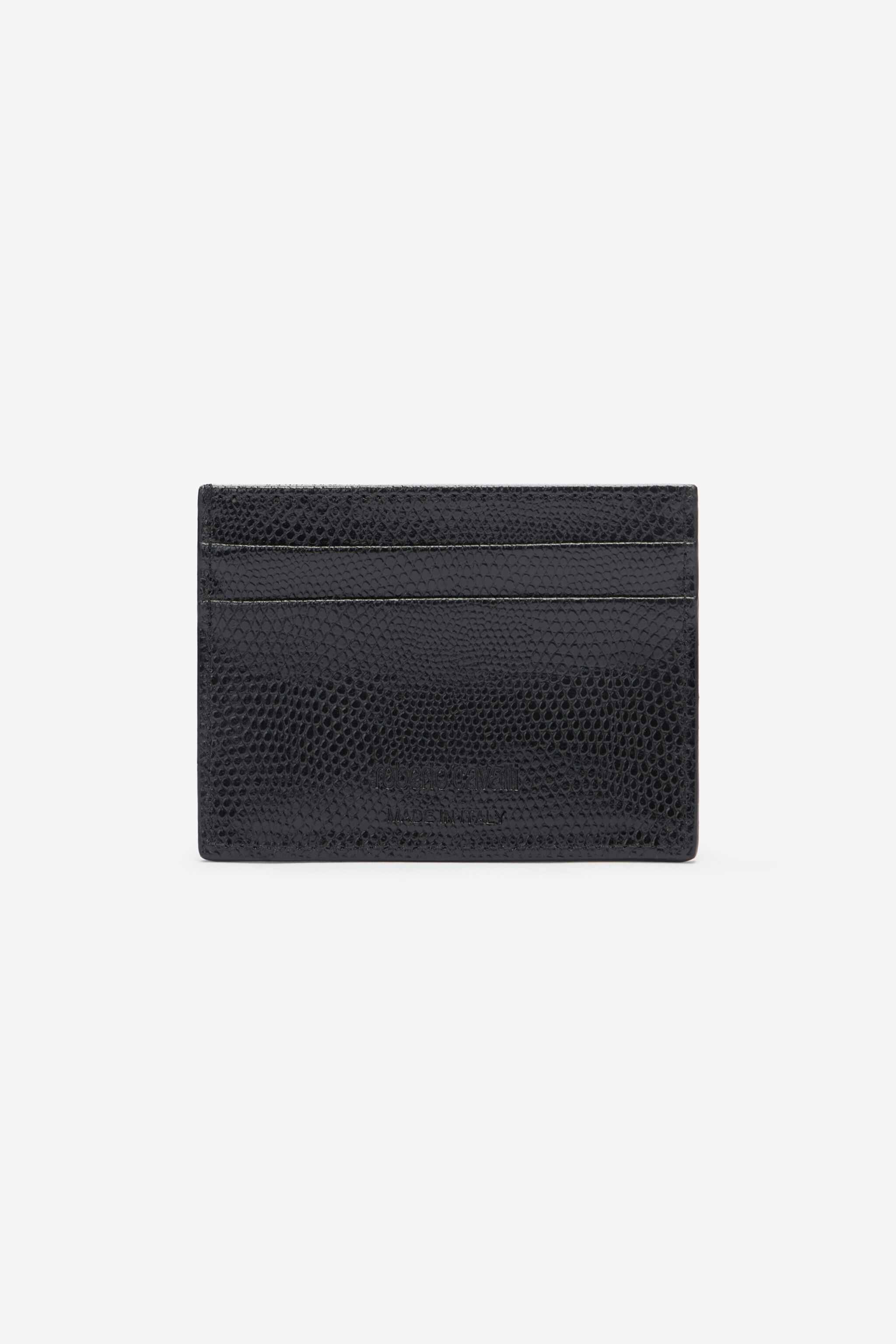 RC Woman Leather Card Case Black OOA00E-PZ015