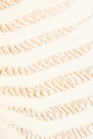 RC Tank Top with Perforated Zebra Pattern Ivory UKT613-MA001