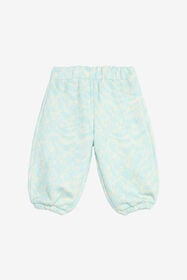 JU Pantaloni con stampa monogram BABY BLUE WJT204-5OR11