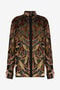 RC Chemise transparente coloris chocolat à motif feuillage RC Chemise transparente coloris chocolat à motif feuillage CHOCOLATE WWT700-FC007