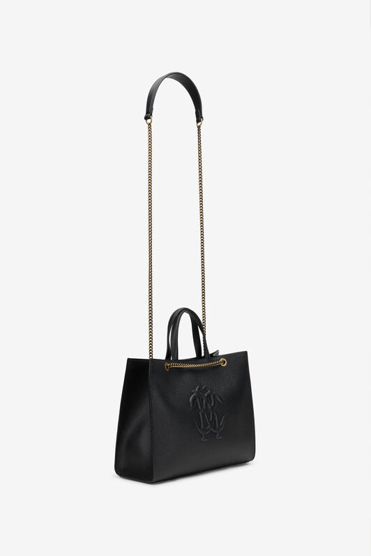 RC Black Leather Monogram RC Shoulder Bag RC Black Leather Monogram RC Shoulder Bag BLACK ROB00K-PZ098