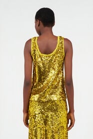RC Gold Sequin Top YELLOW WQT607-FT014