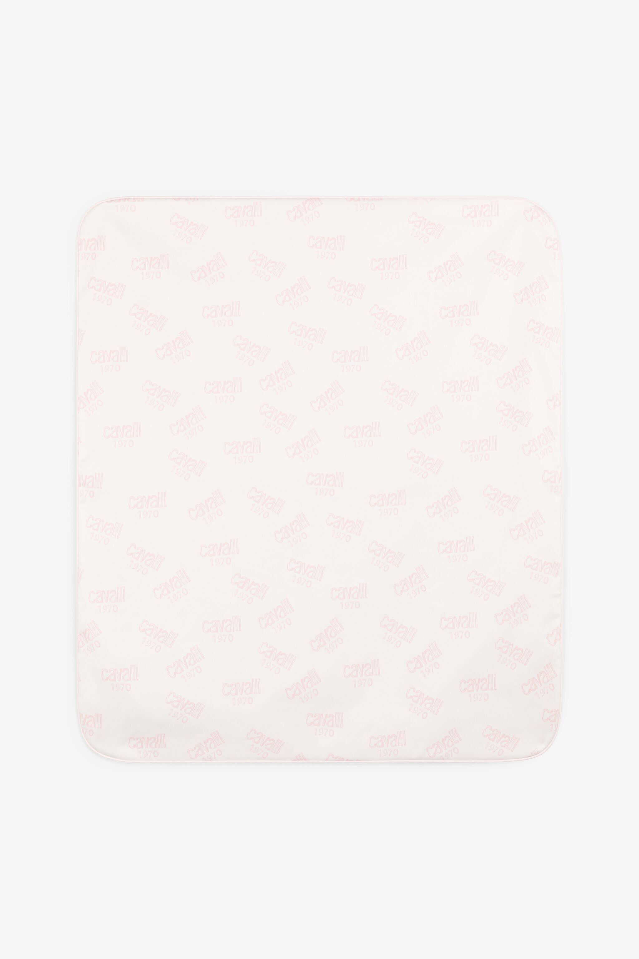JU Gestrickte Decke mit Logo-Print JU Gestrickte Decke mit Logo-Print Rosa OJT830-RN001