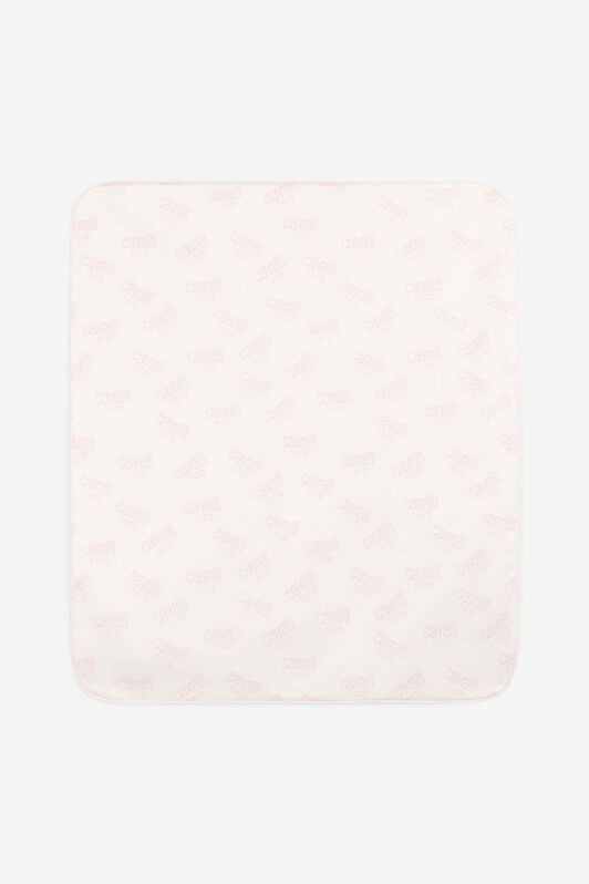 JU Gestrickte Decke mit Logo-Print JU Gestrickte Decke mit Logo-Print Rosa OJT830-RN001