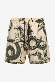 RC Swim shorts with Snake print Elfenbein SYH00A-5RF74