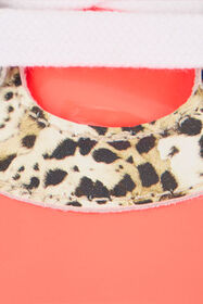 RC Zapatillas deportivas de piel con estampado Leopard RED CORAL/JAGUAR QOS01M-PZO14