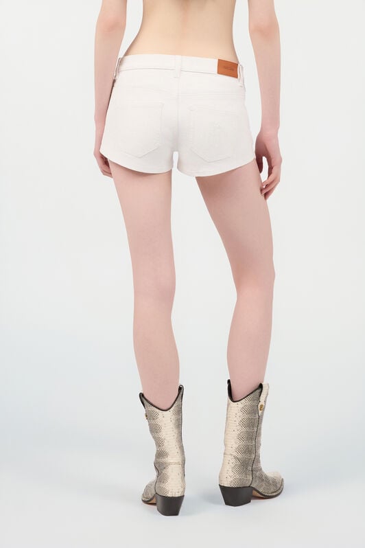 RC Shorts Aus Denim In Stretchiger Baumwolle RC Shorts Aus Denim In Stretchiger Baumwolle Weiß VKJ204-DE002