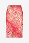 RC Cheetah Skin Print Silk Midi Skirt RC Cheetah Skin Print Silk Midi Skirt TASTY RED UKT302-HEN58