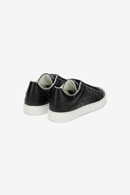RC Sneaker Noire En Cuir Avec Monogram RC BLACK SOS00D-PZA90