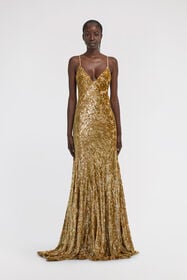 RC Gold Slip Dress RC Gold Slip Dress Gold TKR109-FY036