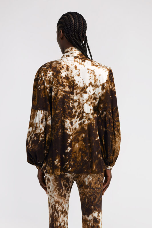 RC Appaloosa print Blouse Brown TKT707-FQN08
