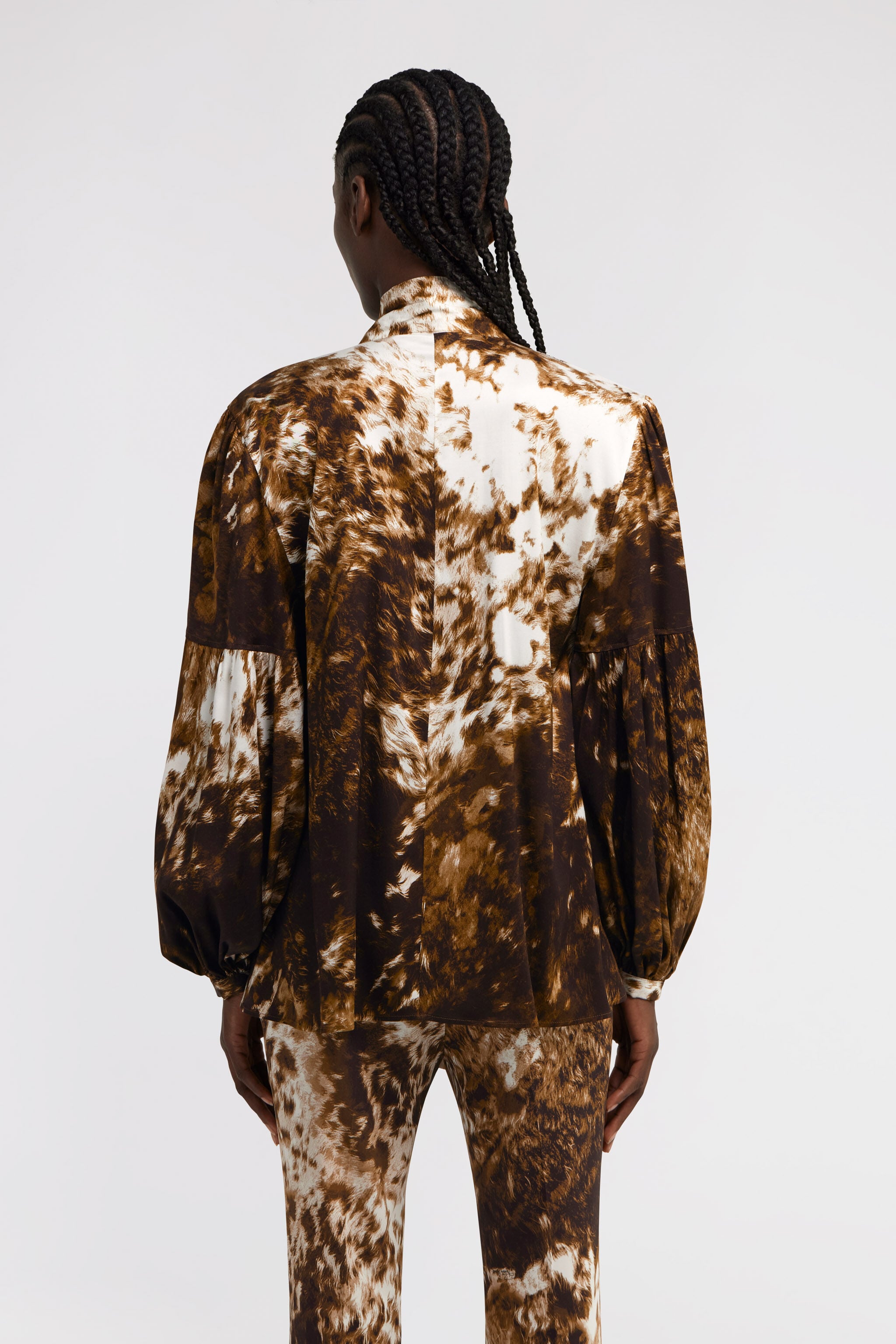 RC Appaloosa print Blouse Brown TKT707-FQN08