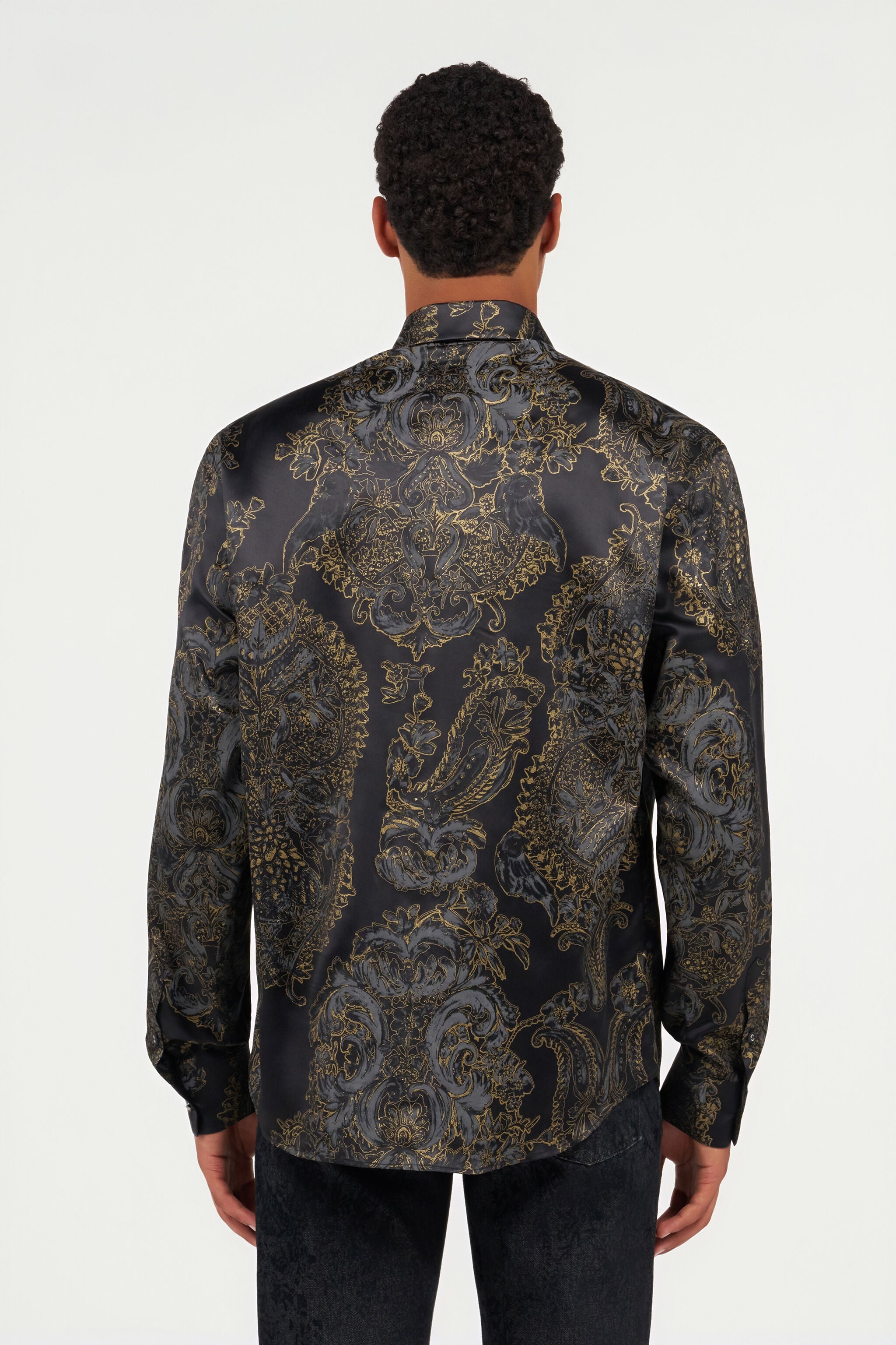 RC Camicia Stampa Ornamental Black RC Camicia Stampa Ornamental Black BLACK WRT712-SZR36