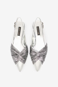 RC Ballerine Slingback In Pelle Metallizzata Argento TKS100-PZF01