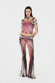 RC Ray Of Paradise Print Top CORAL XKT613-6HM33