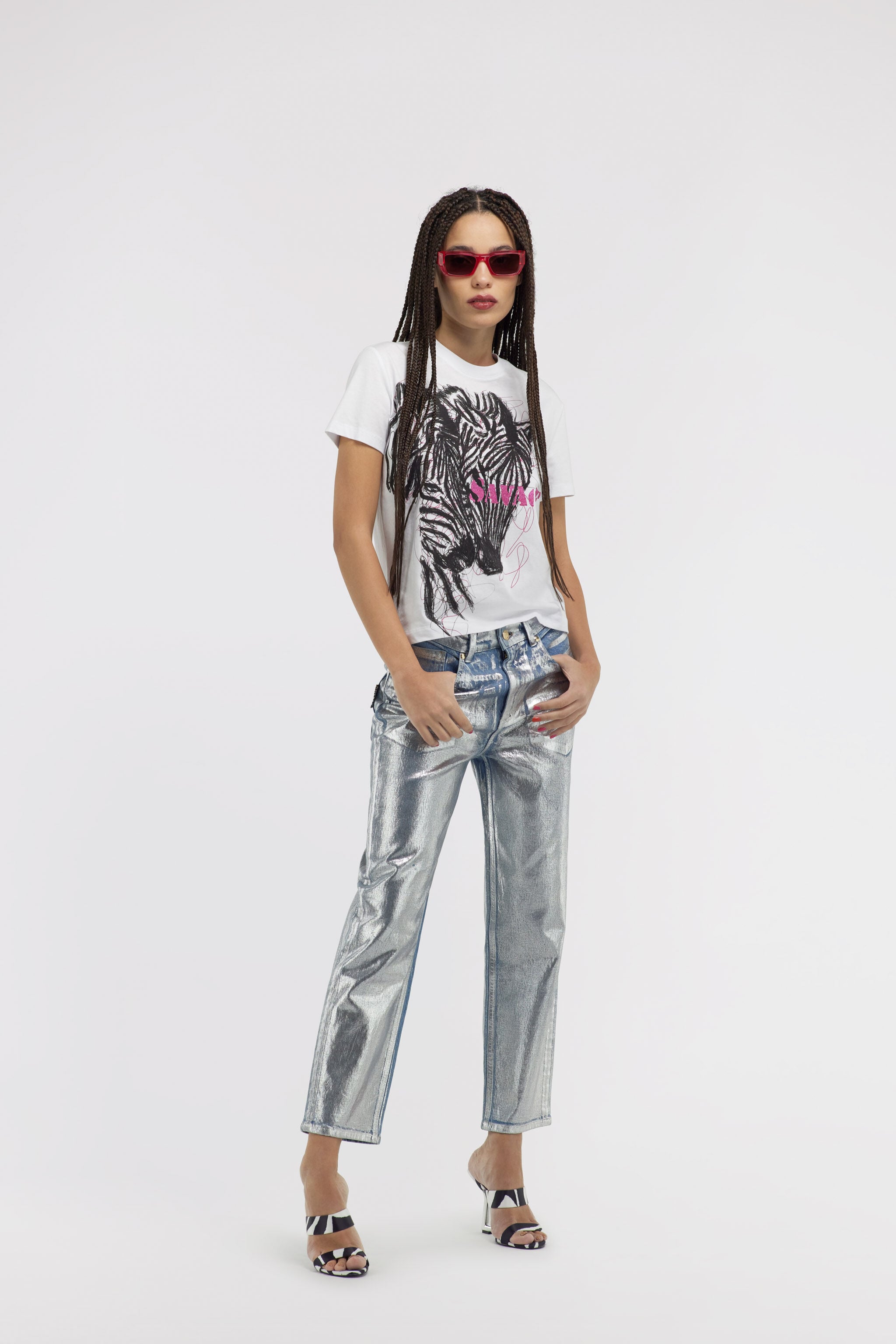 JC Just Cavalli T-shirt JC Just Cavalli T-shirt Blanco SFT073-SF918