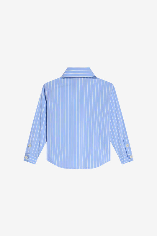 JU Camisa de rayas con parche JU Camisa de rayas con parche WHITE/LIGHT BLUE XJT70P-FN009