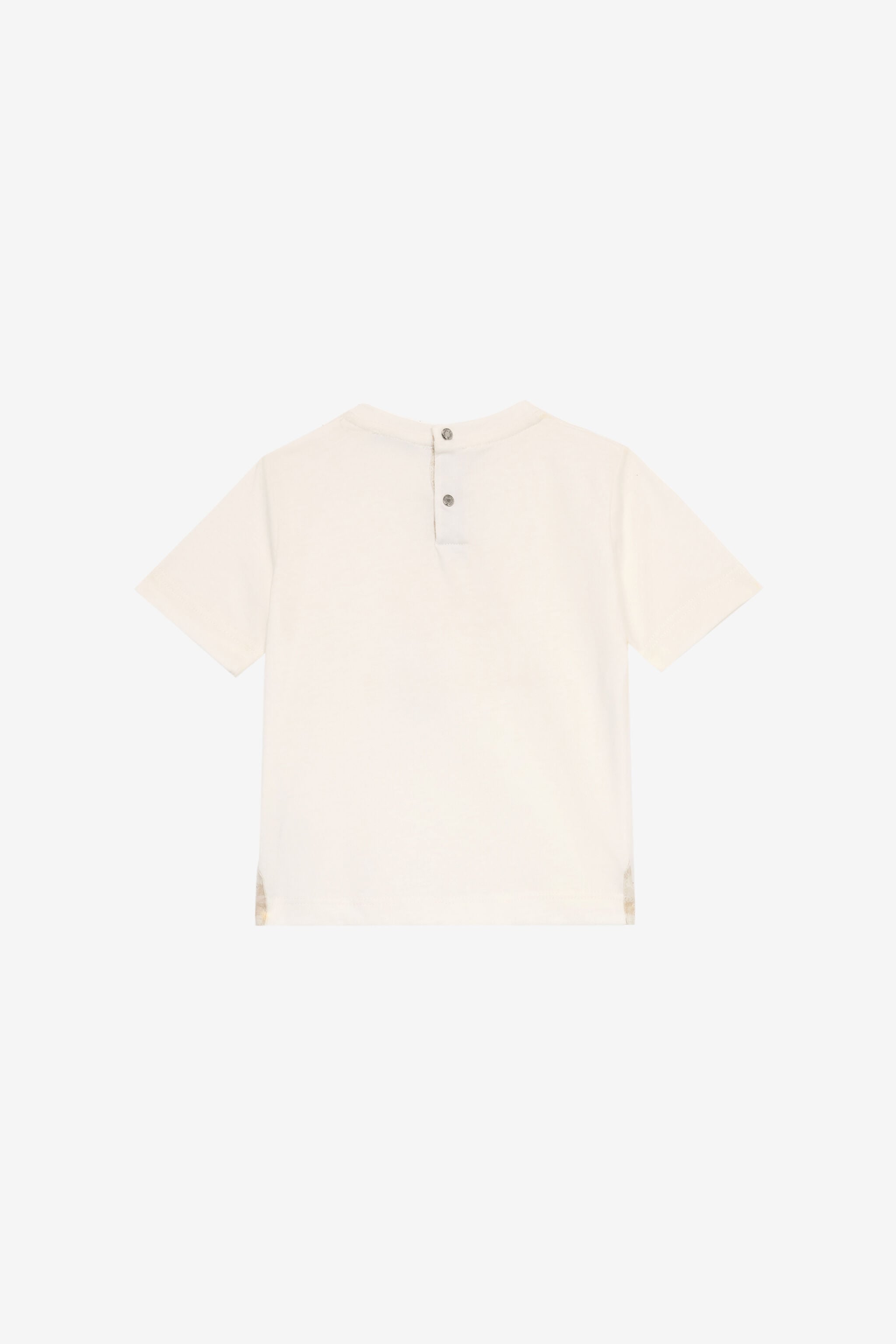 JU T-Shirt With Matching Logo Embroidery JU T-Shirt With Matching Logo Embroidery White UJT621-JD001