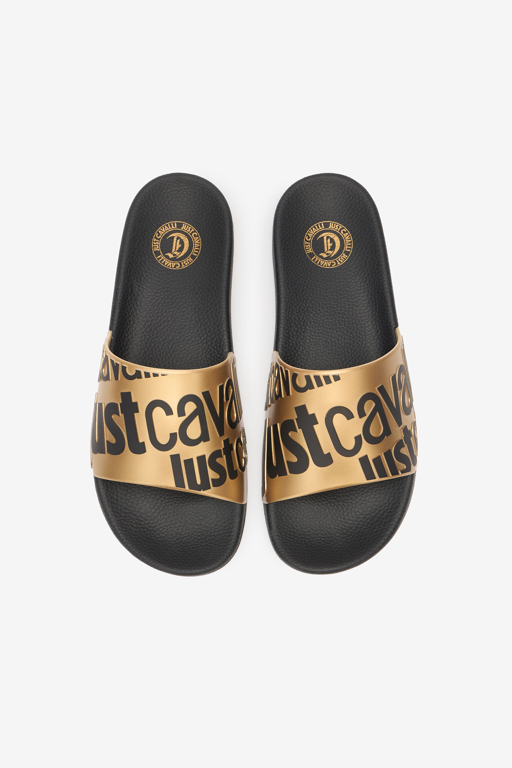 JC Slipper Mit Logo JC Slipper Mit Logo Schwarz/Gold UFS027-UF302