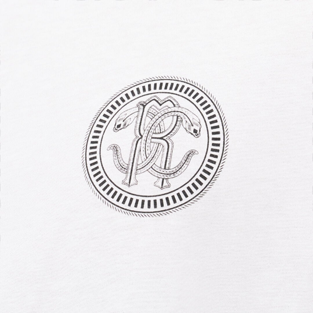 RC White T-Shirt with RC Monogram WHITE QOT62B-JD060
