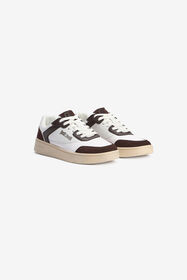 JC White Leather Sneakers With Contrast Inserts 899+900+127 VFS068-VF526