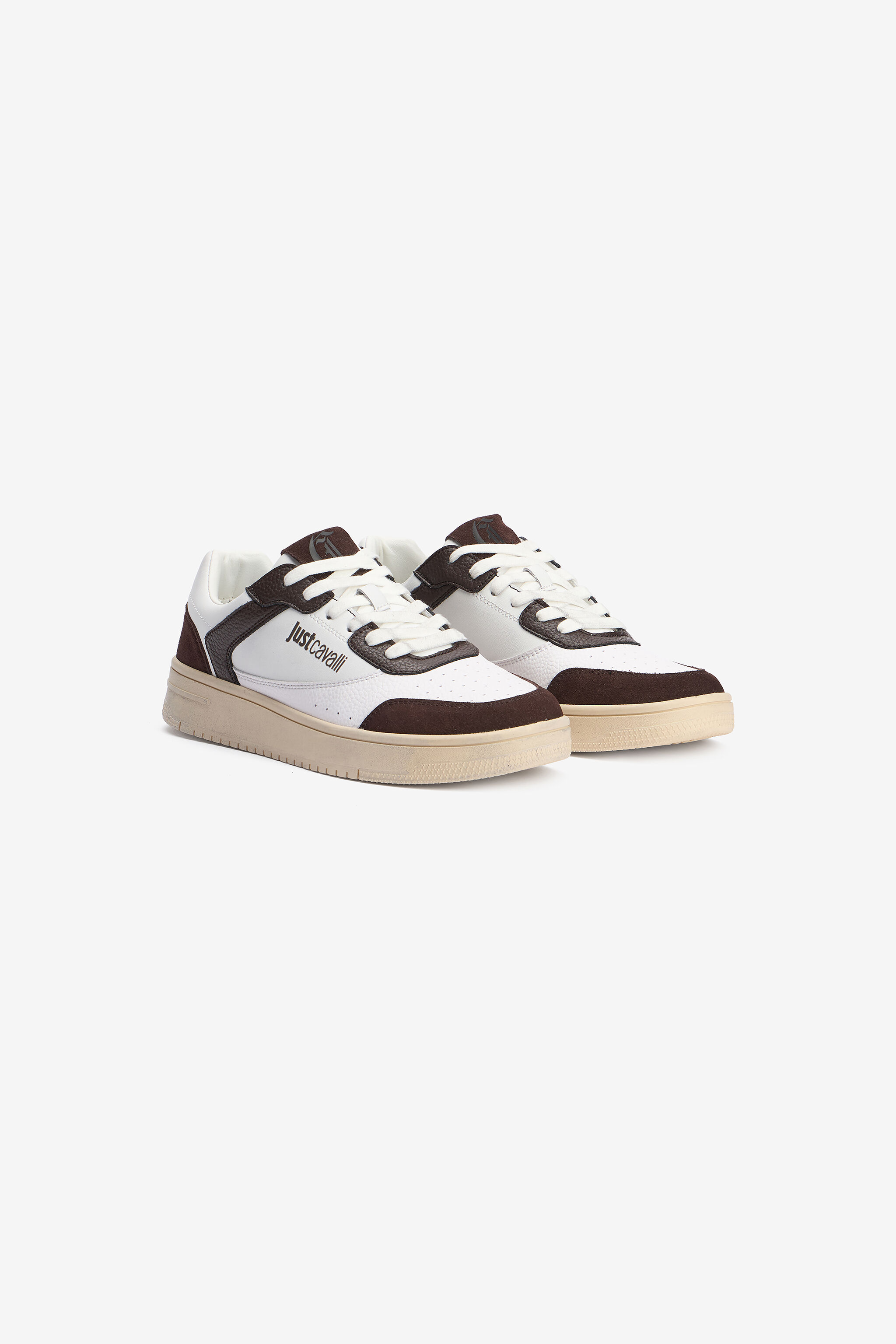 JC White Leather Sneakers With Contrast Inserts JC White Leather Sneakers With Contrast Inserts 899+900+127 VFS068-VF526