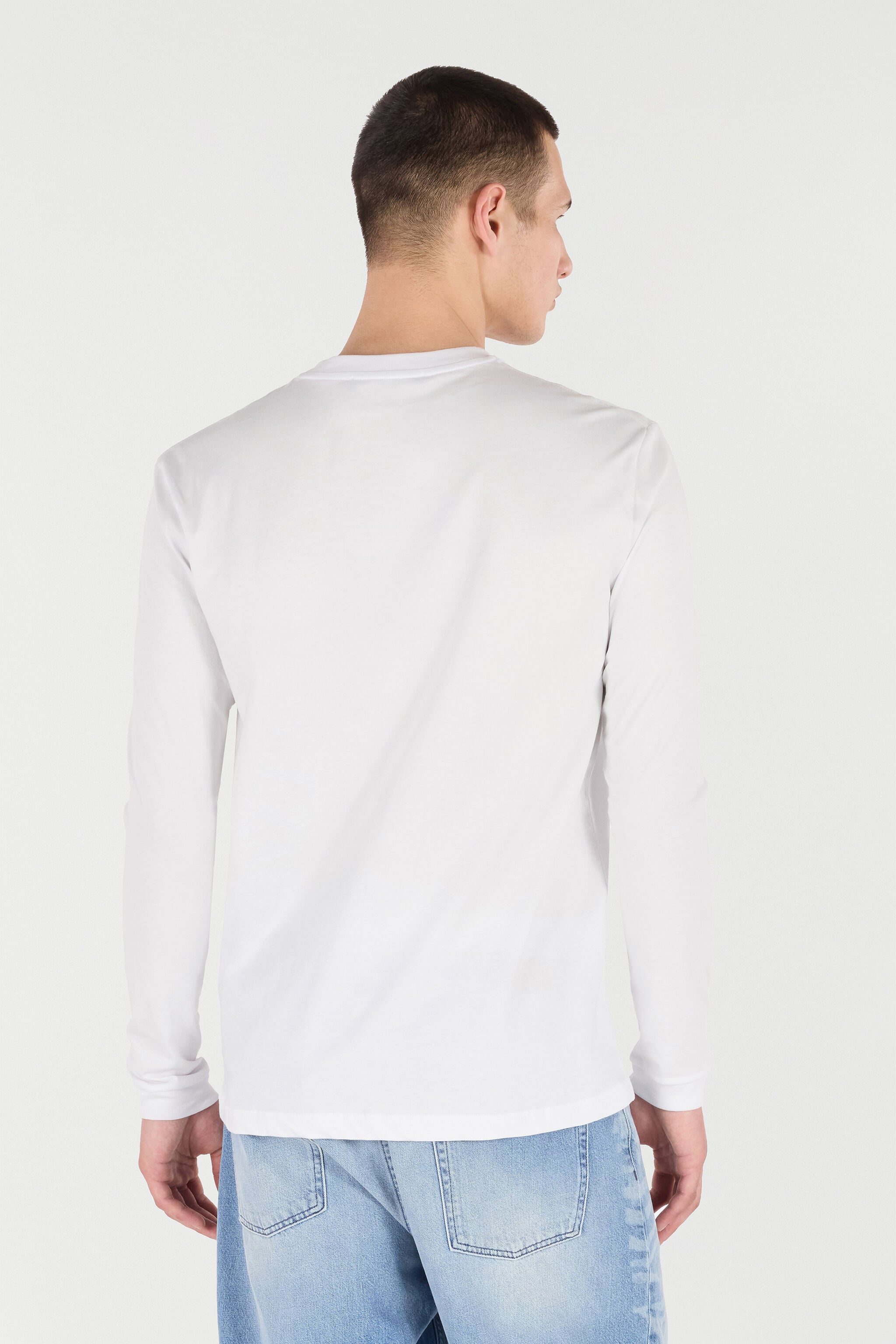 RC Long-Sleeved T-Shirt With RC Monogram White POT61A-JD060