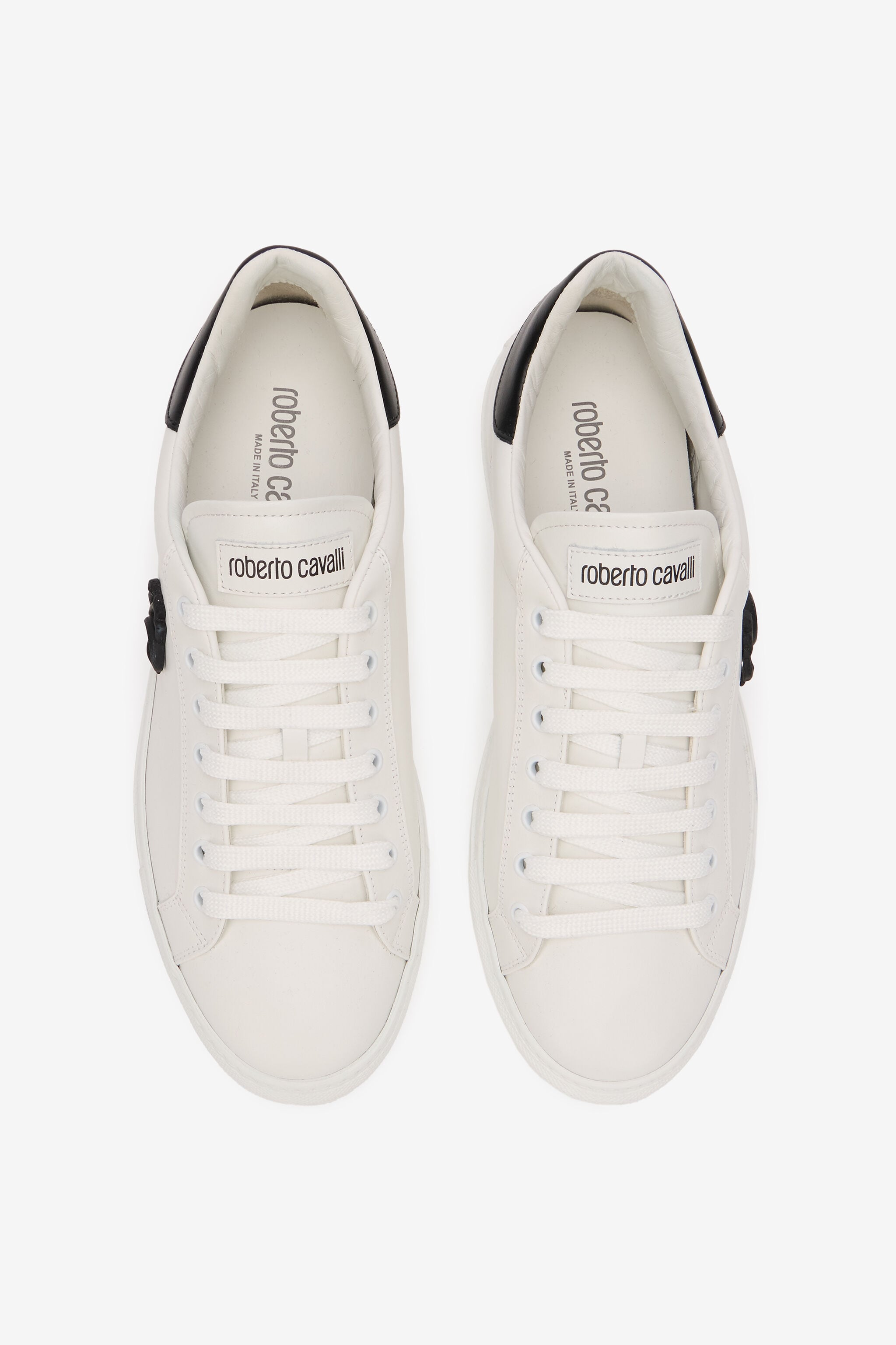 RC Leather Sneaker With Monogram RC RC Leather Sneaker With Monogram RC WHITE SOS00K-PZC15