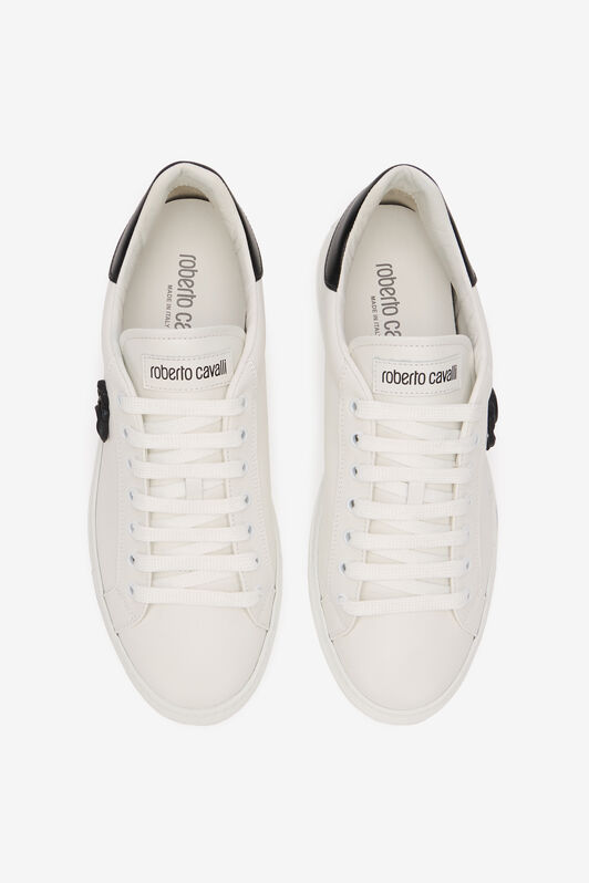 RC Leather Sneaker With Monogram RC RC Leather Sneaker With Monogram RC WHITE SOS00K-PZC15