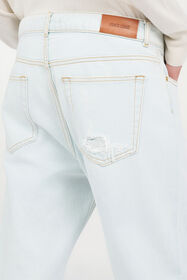 RC Light-Wash Denim Jeans with Distressed Details DARK BLUE WQJ200-VT002