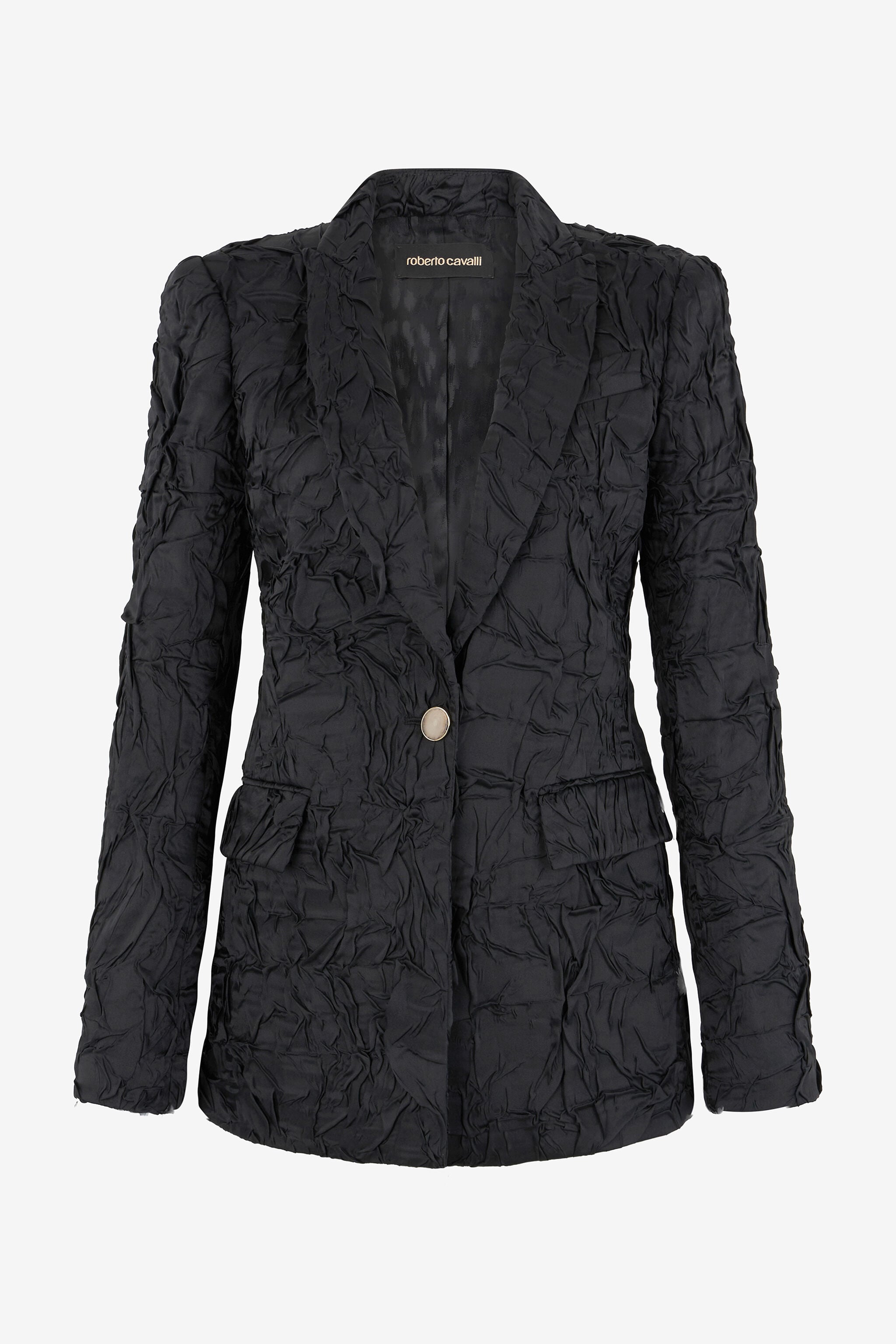 RC Crinkled-effect blazer RC Crinkled-effect blazer Black TWT401-RD034
