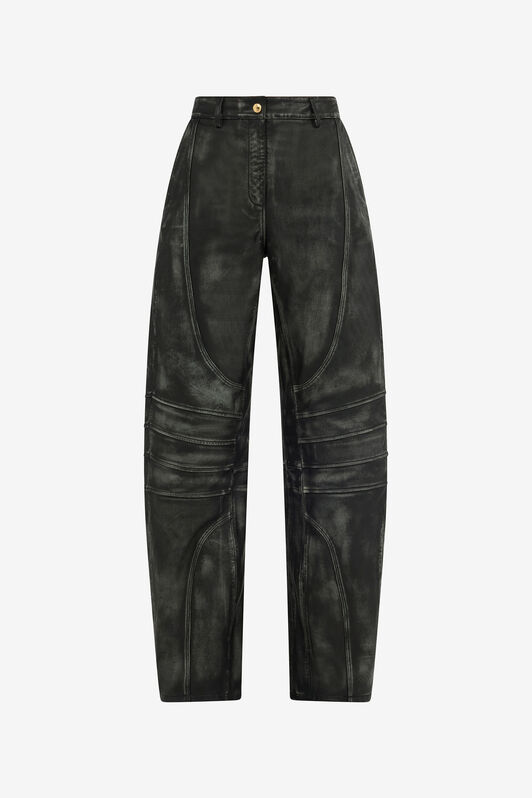 JC Black Leather Trousers BLACK VFT140-VF219