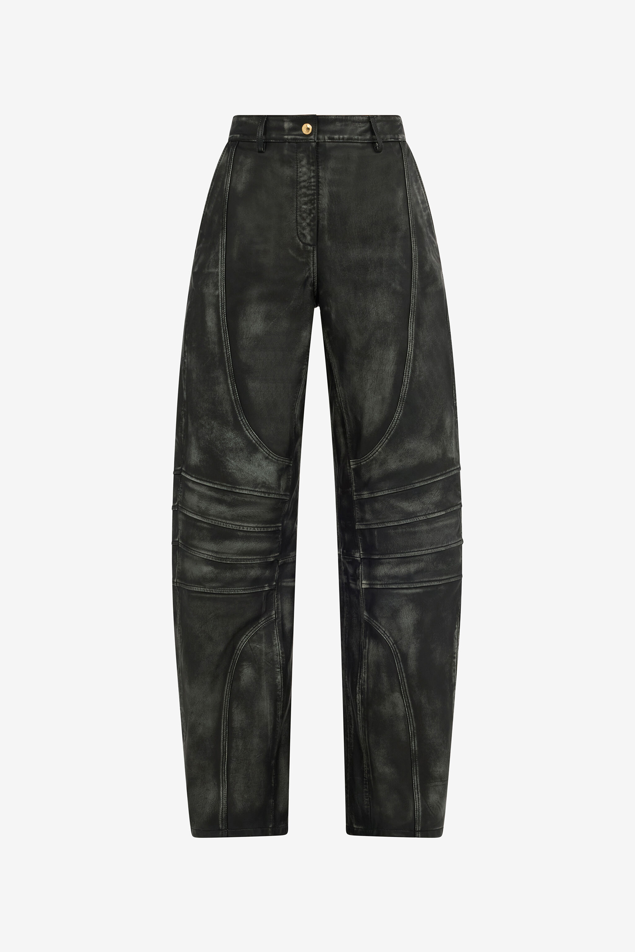 JC Black Leather Trousers BLACK VFT140-VF219
