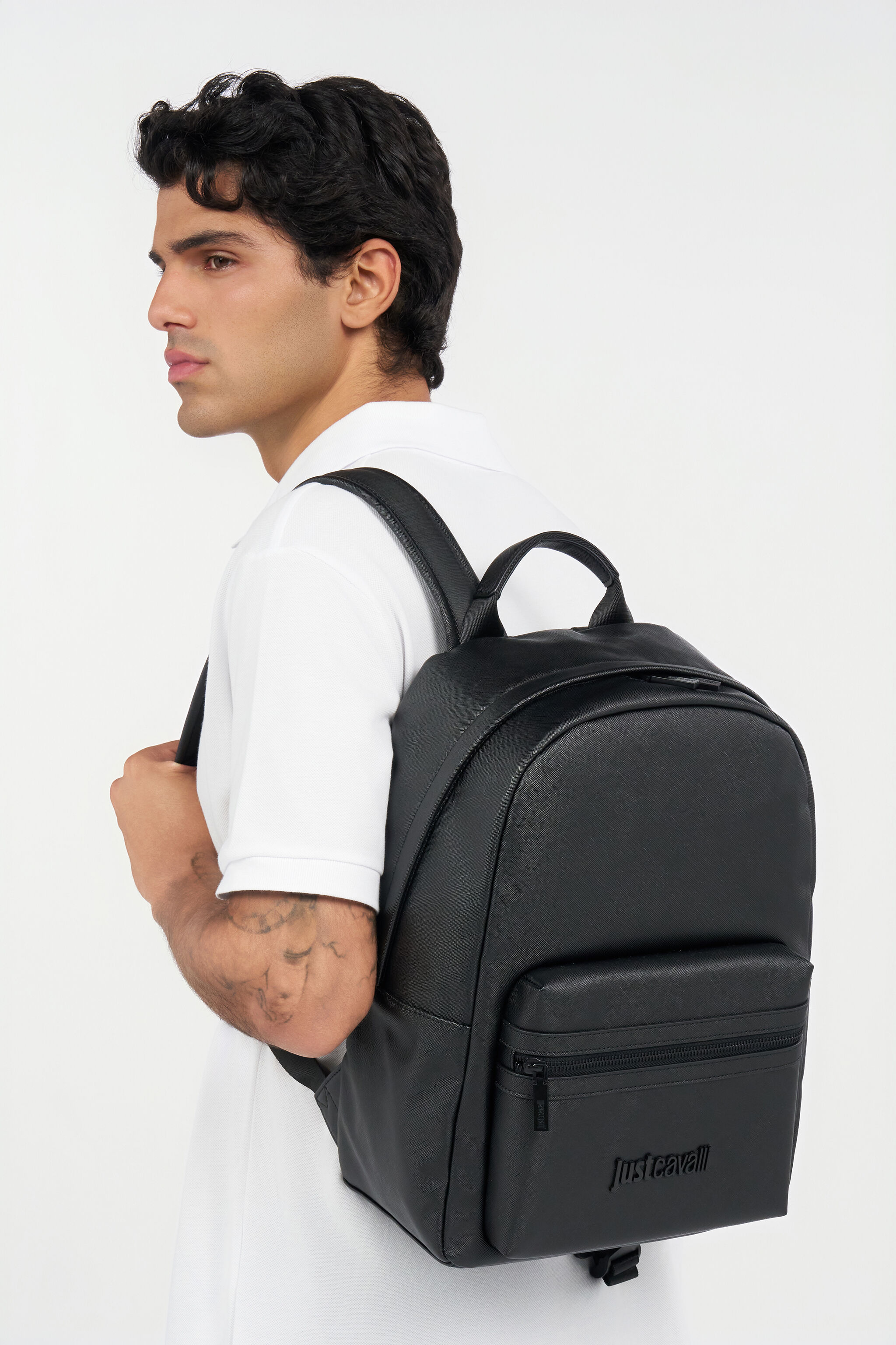 JC Backpack With Logo JC Backpack With Logo BLACK UFB014-UF318