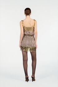 RC Minivestido Nude Con Motivo Floral NUDE VWT144-FC007