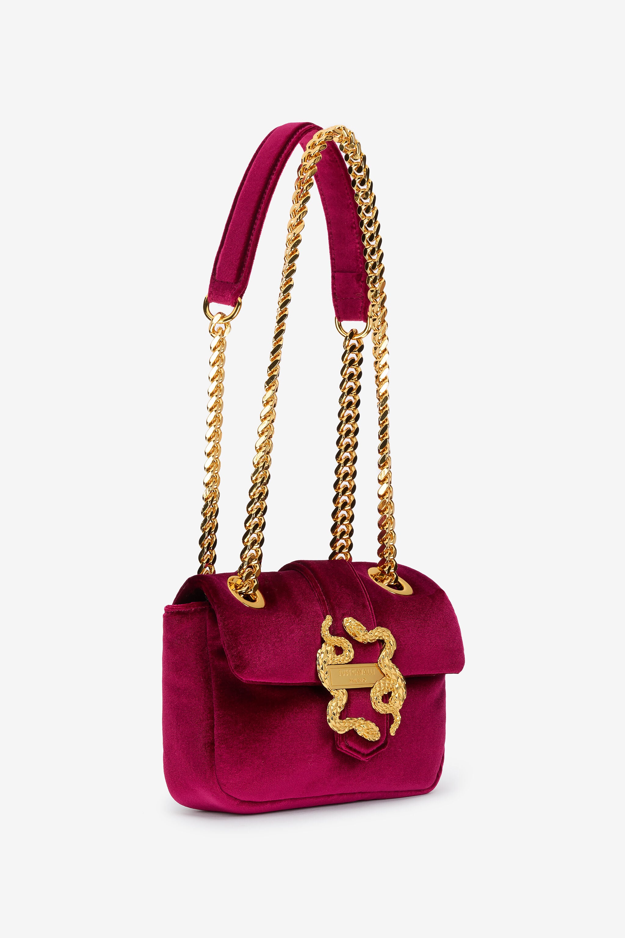 JC Cherry Velvet Shoulder Bag Snake Buckle JC Cherry Velvet Shoulder Bag Snake Buckle CILIEGIA VFB061-VF693