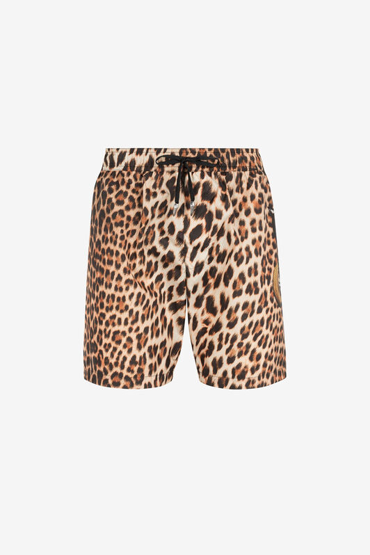 RC Heritage Jaguar-Print Swim Shorts Light Brown ONH05C-TCD02