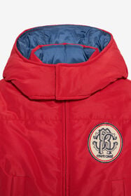 JU Padded jacket with hood RED VJT404-SB005