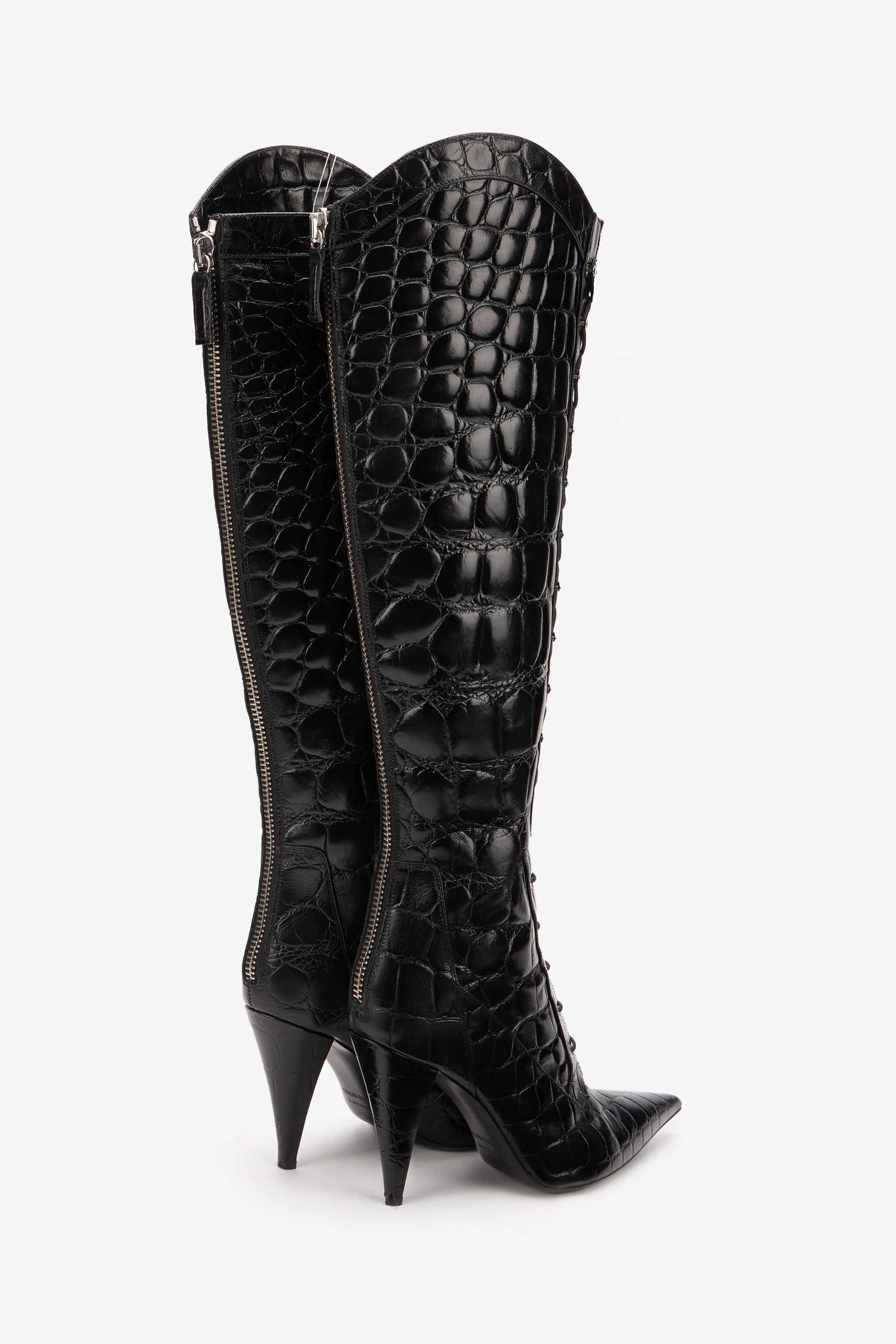 RC Black Leather Heel Boots RC Black Leather Heel Boots BLACK/PALLADIUM XWS006-PZ958