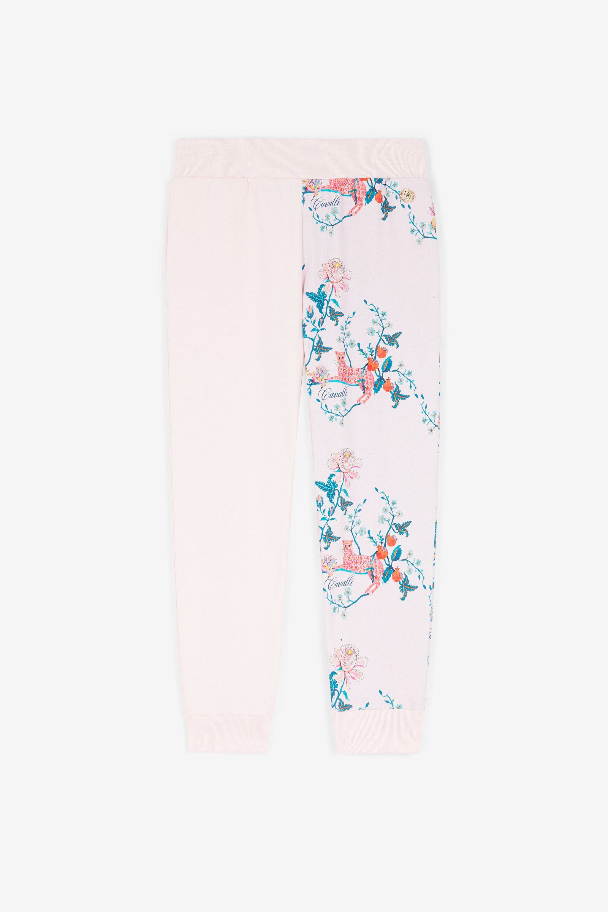 JU Floral-Print Cotton Sweatpants JU Floral-Print Cotton Sweatpants Pink RJT241-CF050