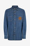 RC Camisa Vaquera con Monogram RC RC Camisa Vaquera con Monogram RC DARK BLUE QOJ70C-DLO04