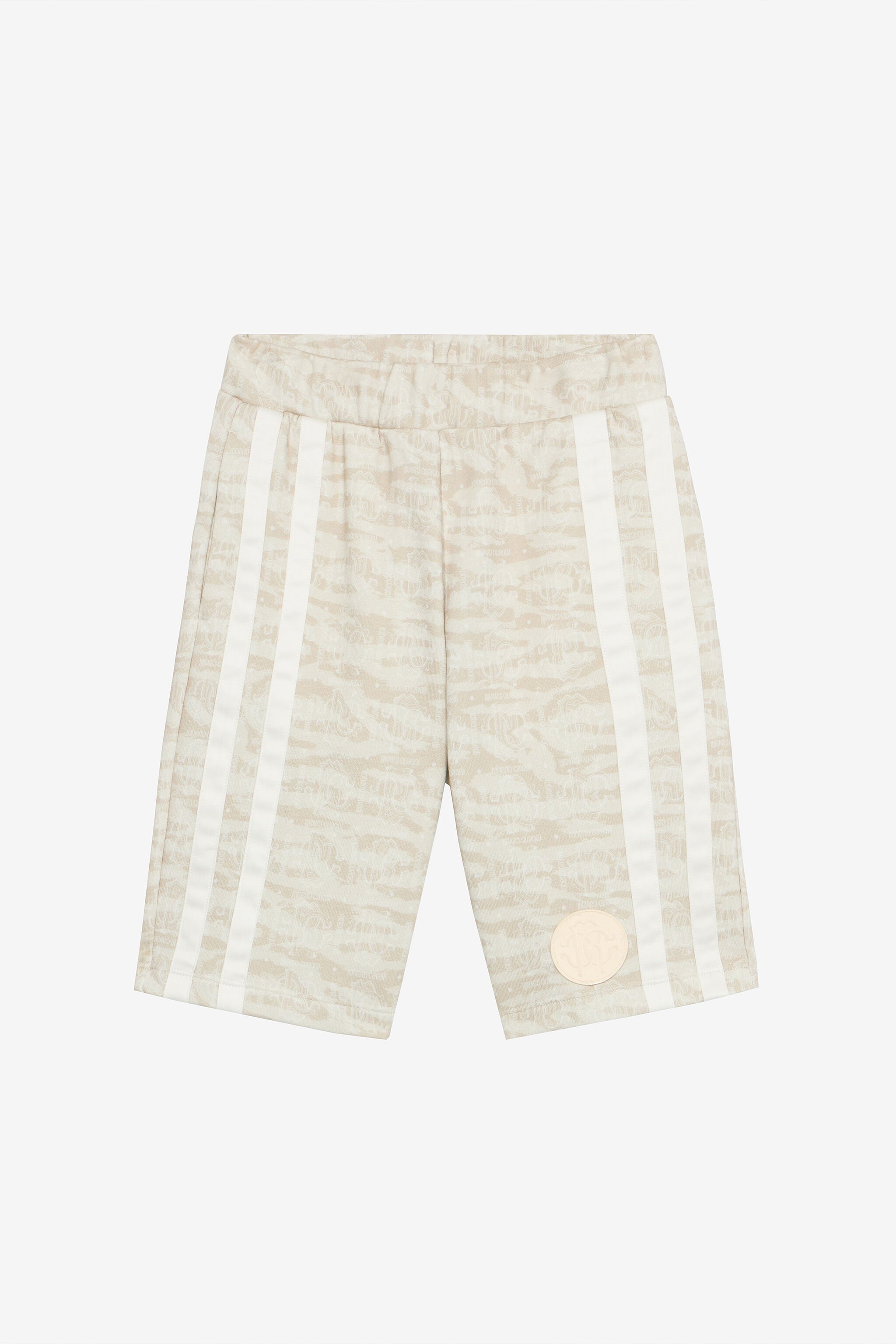 JU Sports Shorts With Tiger Skin Print JU Sports Shorts With Tiger Skin Print Ivory UJT25E-5OO44